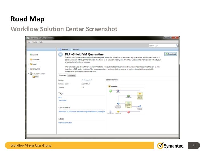 Road Map Workflow Solution Center Screenshot Workflow Virtual User Group 8 Road Map Workflow Solution Center Screenshot Workflow Virtual User Group 8