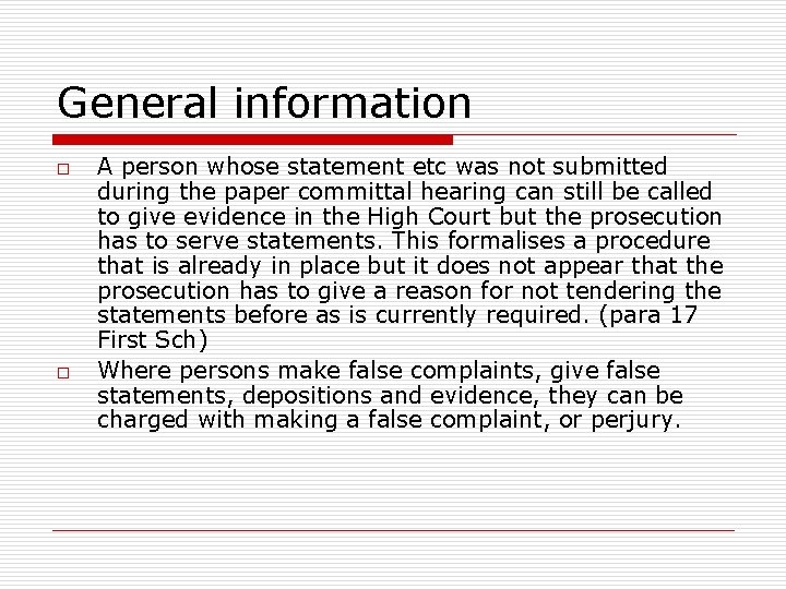 General information o o A person whose statement etc was not submitted during the