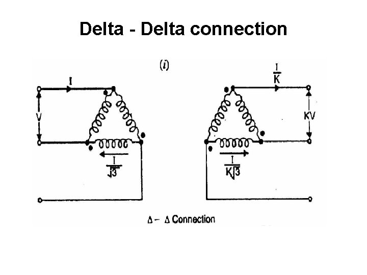 Delta - Delta connection 