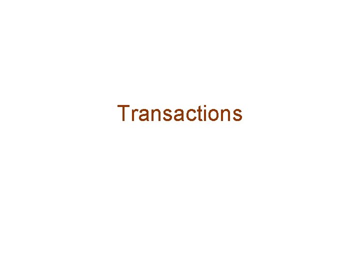 Transactions 