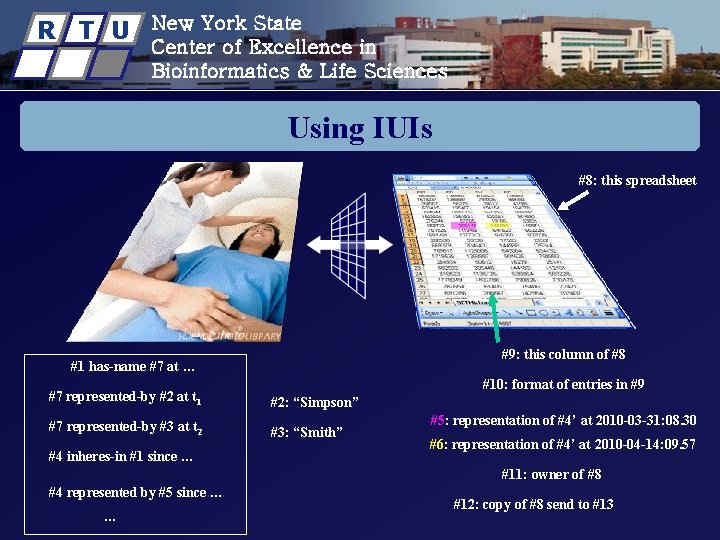 R T U New York State Center of Excellence in Bioinformatics & Life Sciences