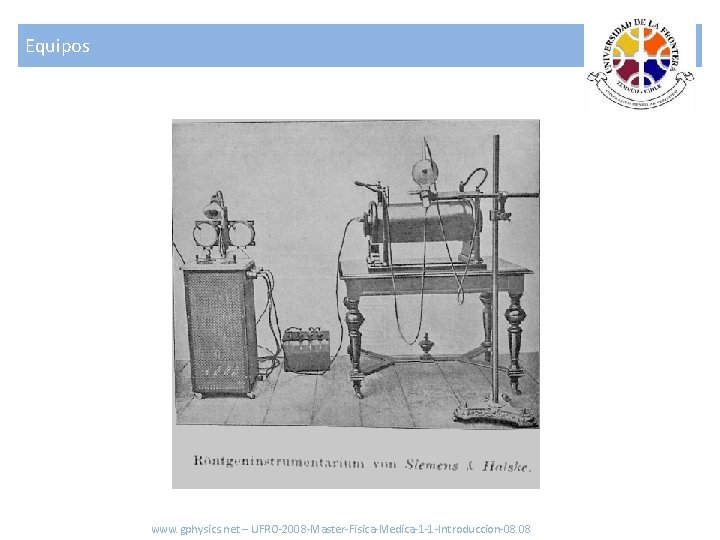 Equipos www. gphysics. net – UFRO-2008 -Master-Fisica-Medica-1 -1 -Introduccion-08. 08 