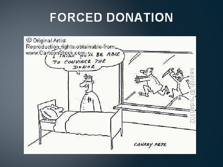 FORCED DONATION 