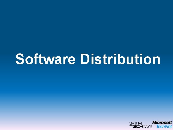 Software Distribution 