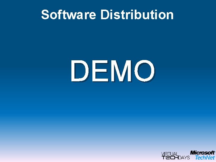 Software Distribution DEMO 