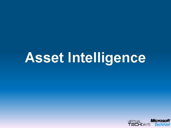 Asset Intelligence 