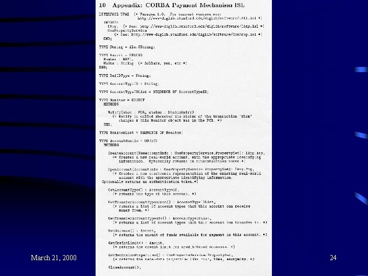 March 21, 2000 presented by steve 24 