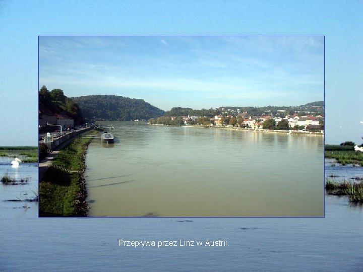 Przepływa przez Linz w Austrii. 