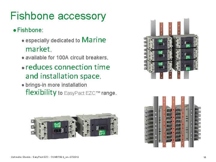 Fishbone accessory ● Fishbone: ● especially dedicated to Marine market, ● available for 100