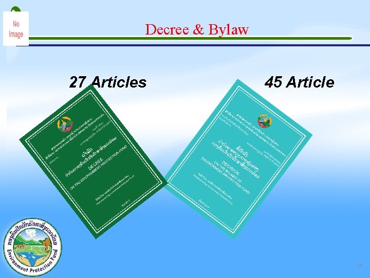 Decree & Bylaw 27 Articles 45 Article 10 