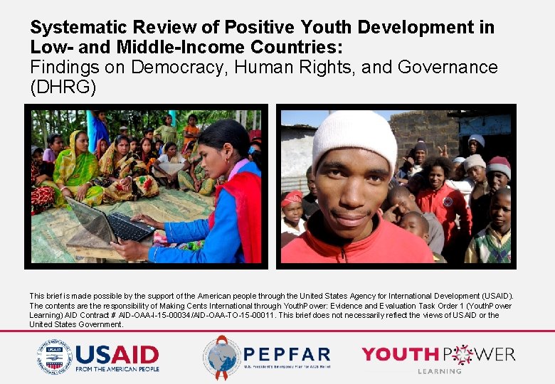 Systematic Review of Positive Youth Development in Low- and Middle-Income Countries: Findings on Democracy,