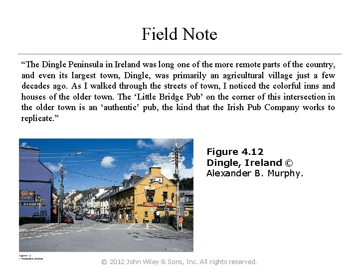 Field Note “The Dingle Peninsula in Ireland was long one of the more remote