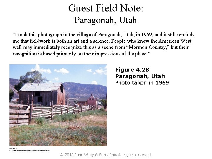 Guest Field Note: Paragonah, Utah “I took this photograph in the village of Paragonah,