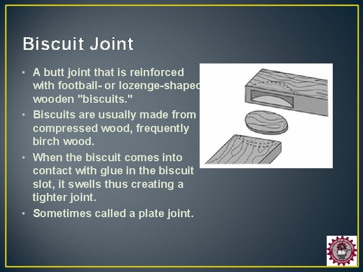 Wood Fasteners Joinery Adhesives Joinery The process of
