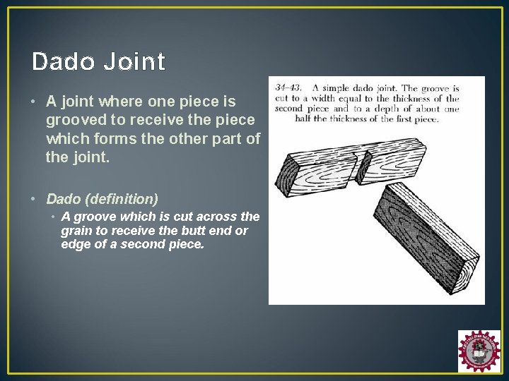Wood Fasteners Joinery Adhesives Joinery The process of