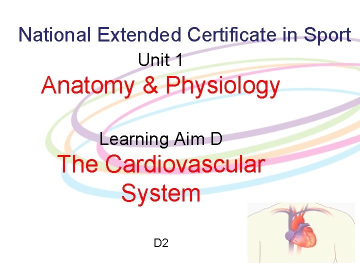 National Extended Certificate in Sport Unit 1 Anatomy & Physiology Learning Aim D The