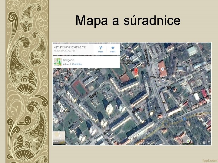 Mapa a súradnice 