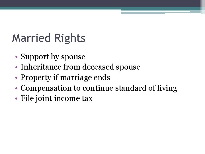 Marriage Laws Chapter 20 Marriage The basis of