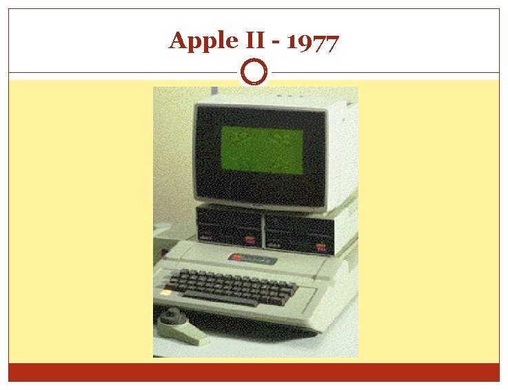 Apple II - 1977 