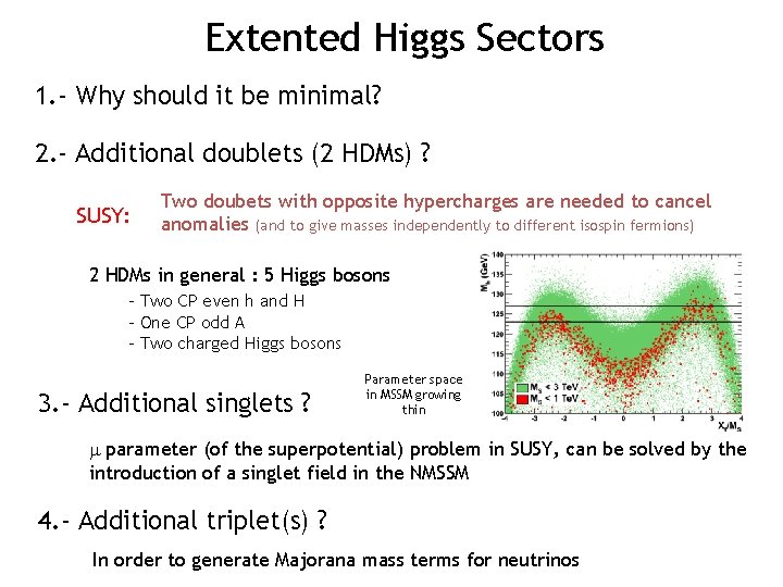 Extented Higgs Sectors 1. - Why should it be minimal? 2. - Additional doublets
