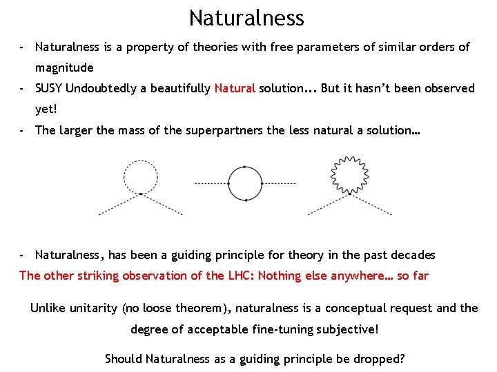 Naturalness - Naturalness is a property of theories with free parameters of similar orders