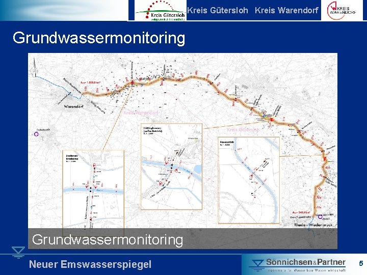 Kreis Gütersloh Kreis Warendorf Grundwassermonitoring Neuer Emswasserspiegel 5 