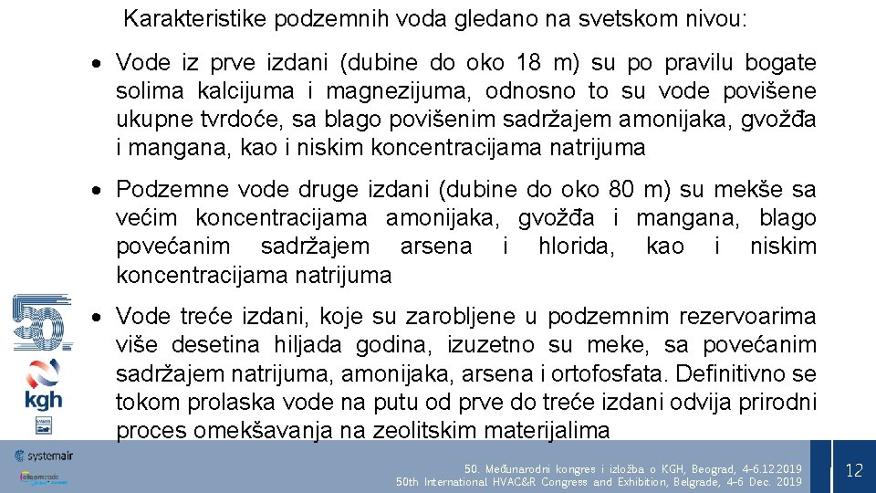 Karakteristike podzemnih voda gledano na svetskom nivou: Vode iz prve izdani (dubine do oko