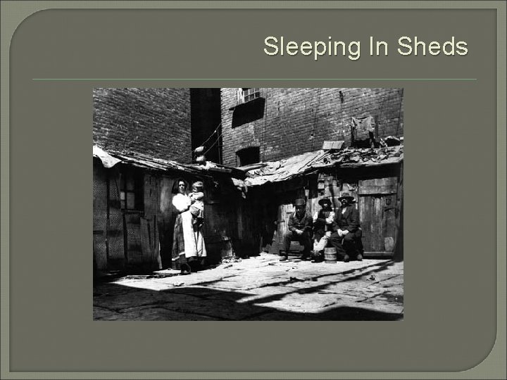 Sleeping In Sheds 