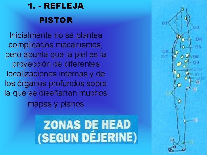 1. - REFLEJA PISTOR Inicialmente no se plantea complicados mecanismos, pero apunta que la