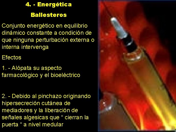 4. - Energética Ballesteros Conjunto energético en equilibrio dinámico constante a condición de que