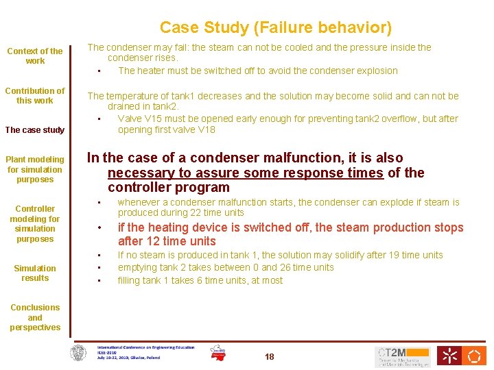 Case Study (Failure behavior) Context of the work Contribution of this work The case