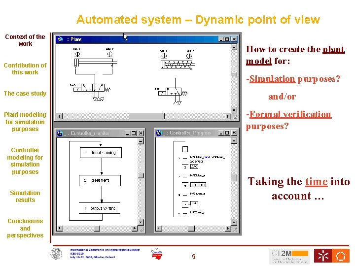 Automated system – Dynamic point of view Context of the work How to create