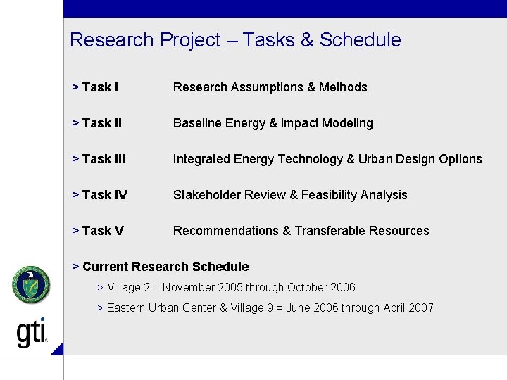 Research Project – Tasks & Schedule > Task I Research Assumptions & Methods >