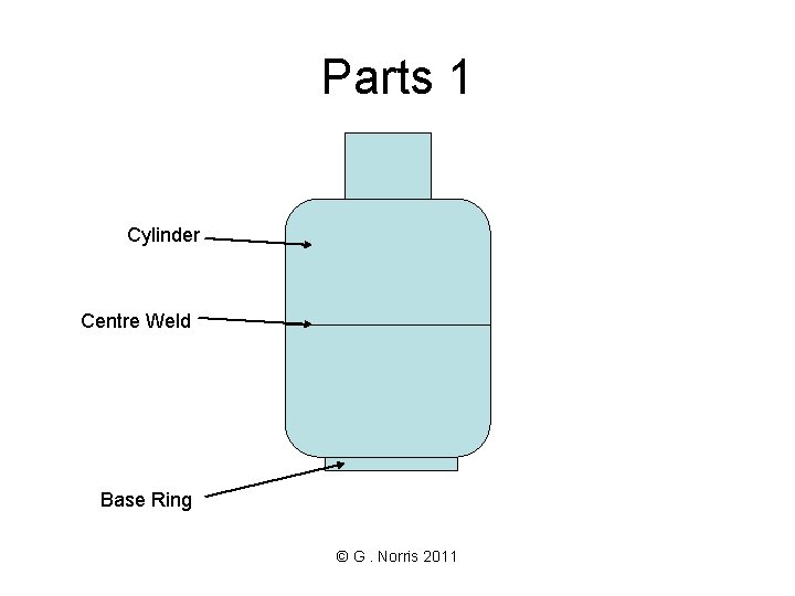 Parts 1 Cylinder Centre Weld Base Ring © G. Norris 2011 