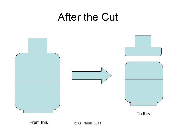 After the Cut To this From this © G. Norris 2011 