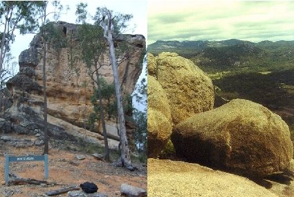 Les blocs de granite du parc de Girraween White Rock, une formation naturelle au