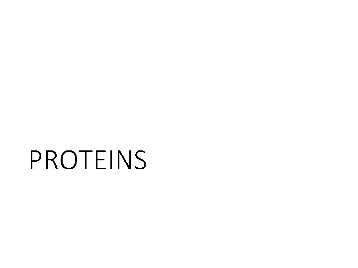PROTEINS 