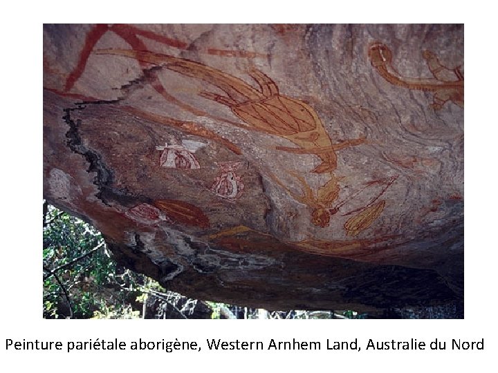 Peinture pariétale aborigène, Western Arnhem Land, Australie du Nord 