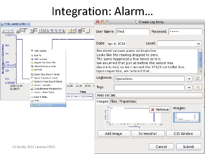 Integration: Alarm… CS-Studio, 2014 Lanzhou EPICS 17 