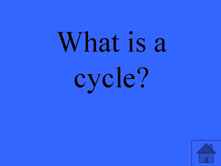 What is a cycle? 