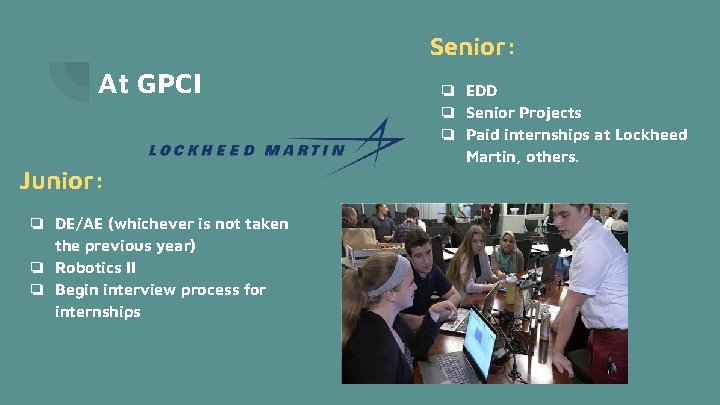 Senior: At GPCI Junior: ❏ DE/AE (whichever is not taken the previous year) ❏