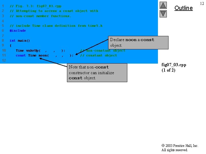 1 2 3 // Fig. 7. 3: fig 07_03. cpp // Attempting to access