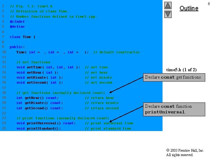 1 2 3 4 5 // Fig. 7. 1: time 5. h // Definition