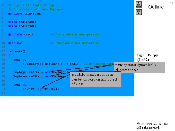 1 2 3 // Fig. 7. 19: fig 07_19. cpp // Driver to test