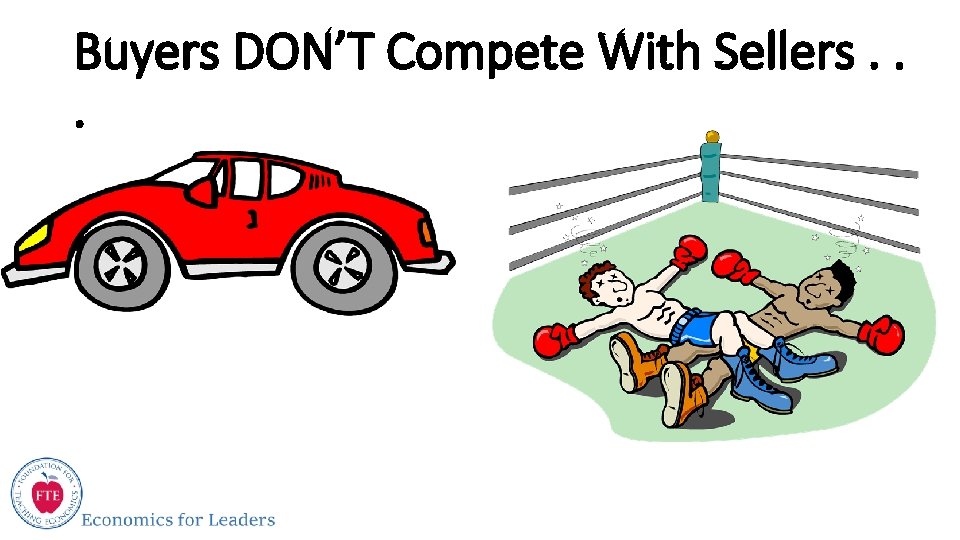 Buyers DON’T Compete With Sellers. . . 