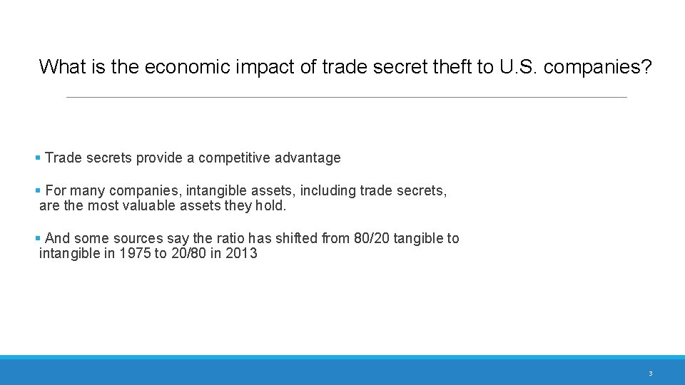 What is the economic impact of trade secret theft to U. S. companies? §