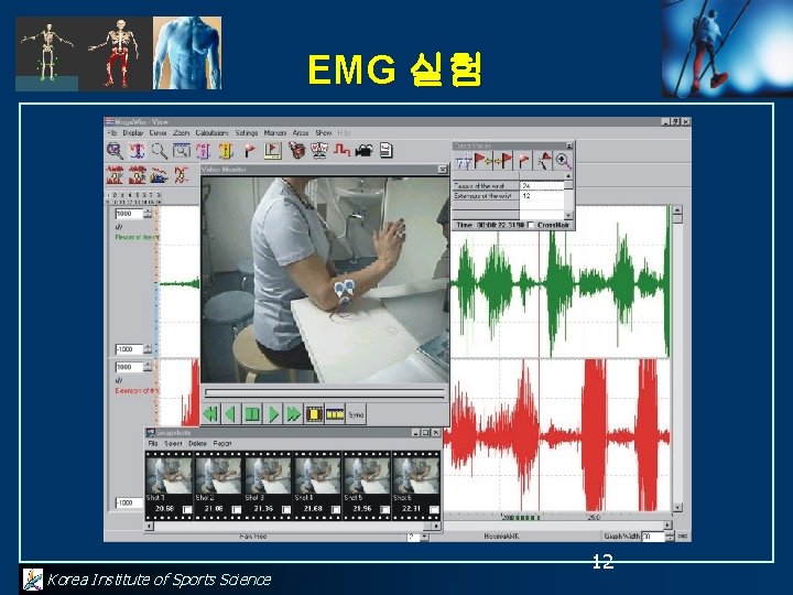EMG 실험 Korea Institute of Sports Science 12 