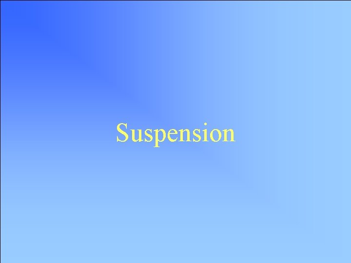 Suspension 