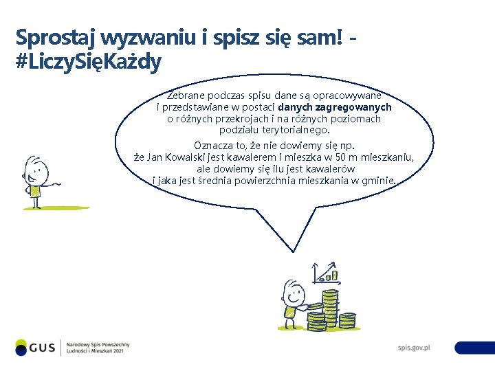 Sprostaj wyzwaniu i spisz się sam! #Liczy. SięKażdy Zebrane podczas spisu dane są opracowywane