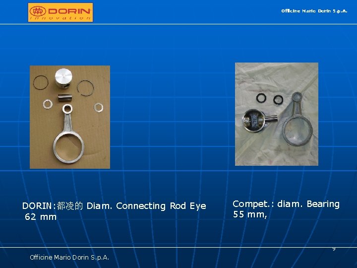 Officine Mario Dorin S. p. A. DORIN: 都凌的 Diam. Connecting Rod Eye 62 mm